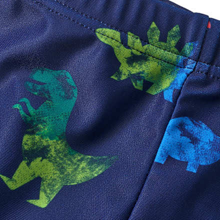 Badehose mit Dino-Muster, blau, Gr. 86/92, 1 St PUSBLU