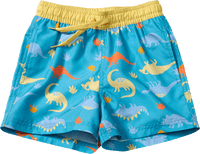 Badehose mit Dino-Muster, blau, Gr. 98/104, 1 St