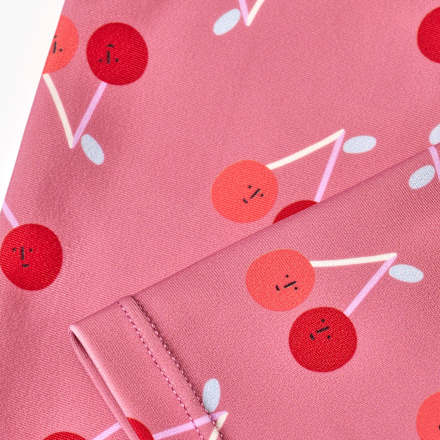 Badehose mit Kirschen-Muster, rosa, Gr. 98/104, 1 St PUSBLU