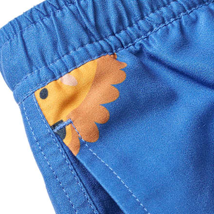 Badehose mit Löwen-Muster, blau, Gr. 122/128, 1 St PUSBLU
