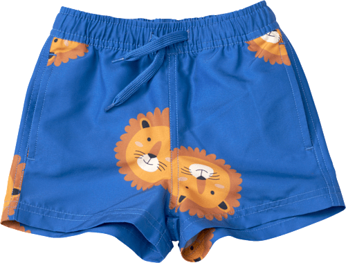 Badehose mit Löwen-Muster, blau, Gr. 122/128, 1 St PUSBLU