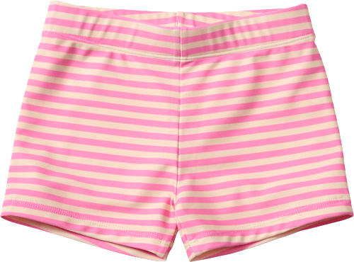 Badehose mit Ringel-Muster, rosa, Gr. 122/128, 1 St