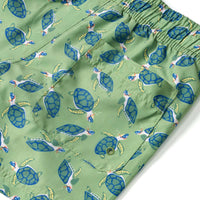 Maillot de bain PUSBLU à motif tortues, vert, taille 110/116, 1 pièce