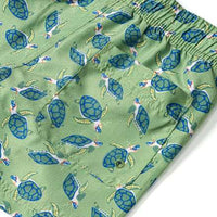 Badehose mit Schildkröten-Muster, grün, Gr. 98/104, 1 St