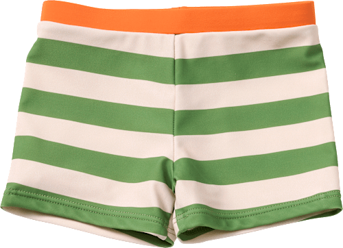 Badehose mit Streifen-Muster, grün & beige, Gr. 98/104, 1 St