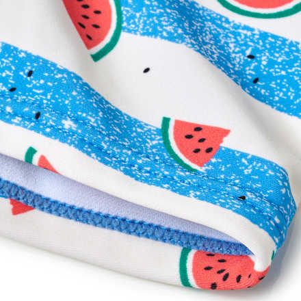 Badehose mit Wassermelonen-Muster, blau & weiß, Gr. 110/116, 1 St PUSBLU