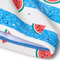 Badehose mit Wassermelonen-Muster, blau & weiß, Gr. 110/116, 1 St PUSBLU