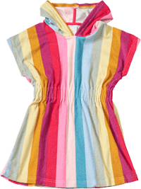 Badekleid mit Streifen-Muster, bunt, Gr. 98/104, 1 St