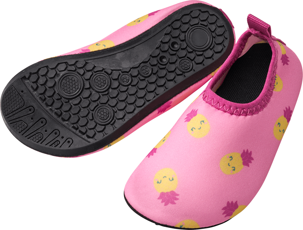 PUSBLU Badeschuhe mit Ananas-Muster, rosa, Gr. 21/22, 1 St