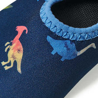 Badeschuhe mit Dino-Muster, blau, Gr. 25/26, 1 St PUSBLU