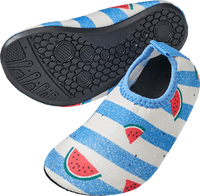 Badeschuhe mit Melonen-Muster, blau & rot, Gr. 25/26, 1 St PUSBLU