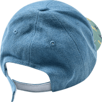 PUSBLU Basecap aus Denim mit Dino-Muster, blau + grün, Gr. 54/55, 1 St