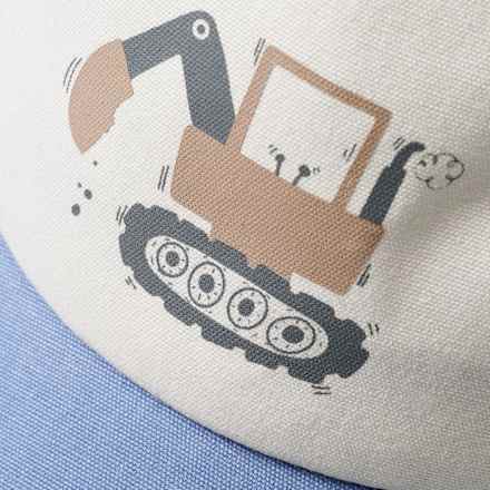 Basecap mit Bagger-Motiv, blau, Gr. 54/55, 1 St PUSBLU