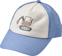 Basecap mit Bagger-Motiv, blau, Gr. 54/55, 1 St PUSBLU