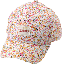 Basecap mit Blumen-Muster, bunt, Gr. 54/55, 1 St PUSBLU