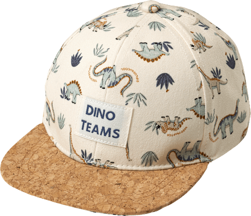 Basecap mit Dino-Muster, beige, Gr. 54/55, 1 St PUSBLU