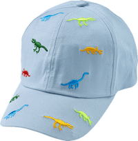 Basecap mit Dino-Muster, blau, Gr. 50/51, 1 St