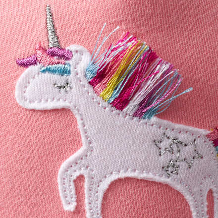 Basecap mit Einhorn-Motiv, rosa, Gr. 50/51, 1 St