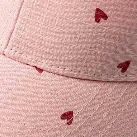 Basecap mit Herz-Muster, rosa, Gr. 50/51, 1 St