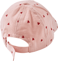 Basecap mit Herz-Muster, rosa, Gr. 50/51, 1 St