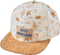 Casquette PUSBLU avec visière en liège & motif palmiers, beige, taille 52/53, 1 pce