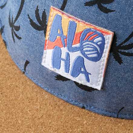 Basecap mit Palmen-Muster, blau, Gr. 54/55, 1 St PUSBLU