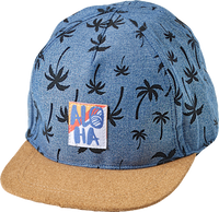 Basecap mit Palmen-Muster, blau, Gr. 54/55, 1 St PUSBLU