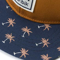 Basecap mit Palmen-Muster, orange + blau, 54/55, 1 St PUSBLU