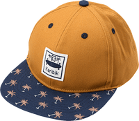 Basecap mit Palmen-Muster, orange + blau, 54/55, 1 St PUSBLU