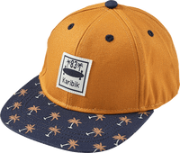 Basecap mit Palmen-Muster, orange & blau, Gr. 52/53, 1 St