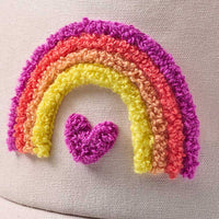 Basecap mit Regenbogen-Applikation, beige, Gr. 54/55, 1 St