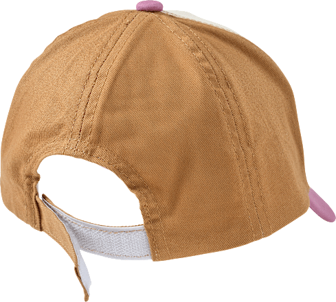 Basecap mit Regenbogen-Applikation, rosa & beige, Gr. 50/51, 1 St