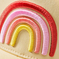 Basecap mit Regenbogen-Stickerei, gelb, Gr. 52/53, 1 St PUSBLU