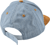 Basecap mit Schrift-Aplikation, blau + gelb, Gr. 54/55, 1 St