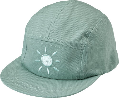 Basecap mit Sonnen-Applikation, grün, Gr. 46/47 PUSBLU