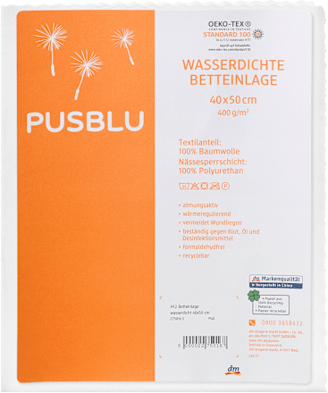 Betteinlage wasserdicht, ca. 40 x 50 cm, 1 St