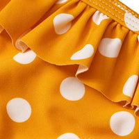 Bikini mit Punkte-Muster, gelb, Gr. 122/128, 1 St PUSBLU