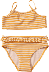 Bikini mit Rüschen, gelb, Gr. 110/116, 1 St