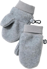 Fleece wanten, grijs, maat 2, 1 stuk