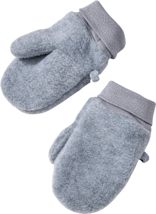 Fäustlinge aus Fleece, grau, Gr. 2, 1 St