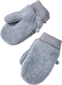 Fäustlinge aus Fleece, grau, Gr. 2, 1 St