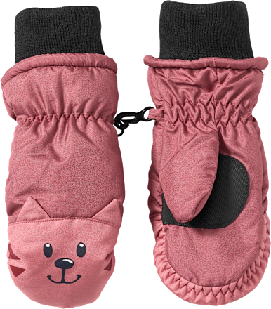 Fäustlinge mit Katzen-Motiv, rosa, Gr. 1, 1 St