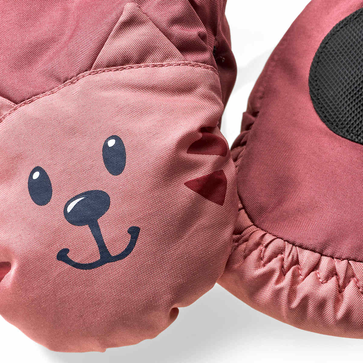 PUSBLU Fäustlinge mit Katzen-Motiv, rosa, Gr. 2, 1 St