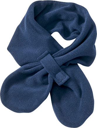 Fleeceschal mit Klettverschluss, blau, 1 St