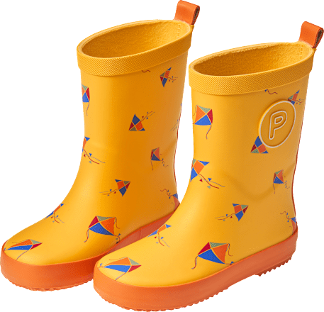 Gummistiefel mit Drachen-Muster, gelb, Gr. 28/29, 1 St
