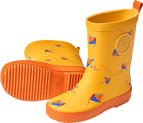 Gummistiefel mit Drachen-Muster, gelb, Gr. 28/29, 1 St