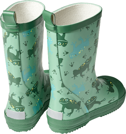 Gummistiefel mit Frosch-Muster, grün, Gr. 26/27, 1 St