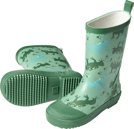 Gummistiefel mit Frosch-Muster, grün, Gr. 28/29, 1 St