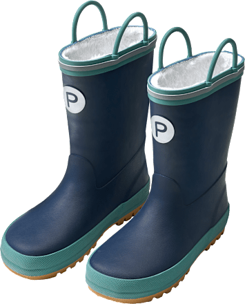 Gummistiefel mit Futter, blau, Gr. 28/29, 1 St