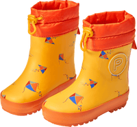 Gummistiefel mit Futter & Drachen-Muster, gelb, Gr. 22/23, 1 St
